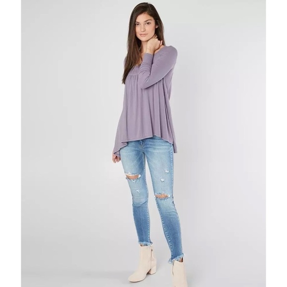 Free People Purple Love Valley Top - Picture 1 of 8